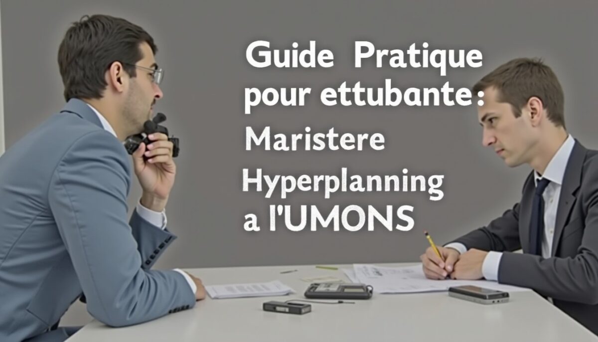 Guide pratique pour étudiants : maîtriser Hyperplanning à l'UMONS